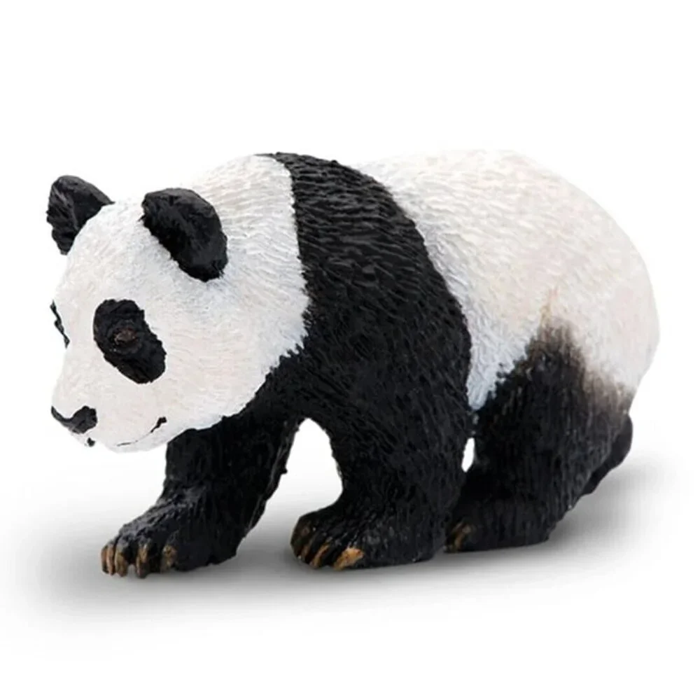Small Panda Cub Figure - Wild Animal Toy - Hand‎ Painted - Collectible